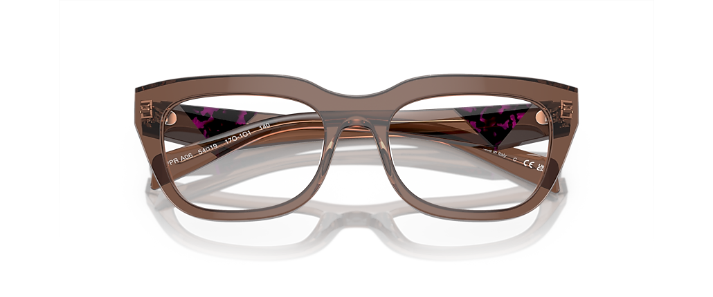 Prada PR A06V Transparent Brown Frames