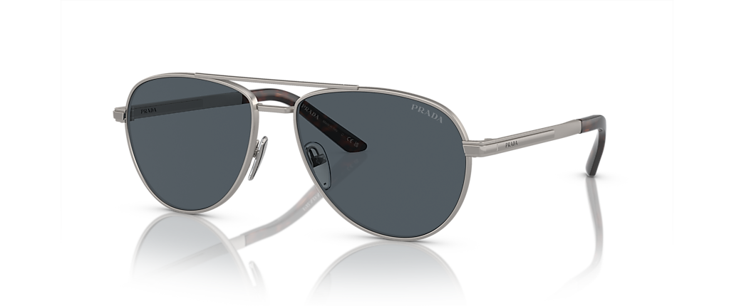 Prada PR A54S Matte Gunmetal Sunglasses