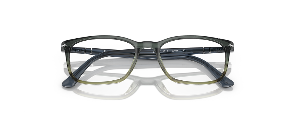 Persol PO3189V Grey Striped Green Gradient Frames