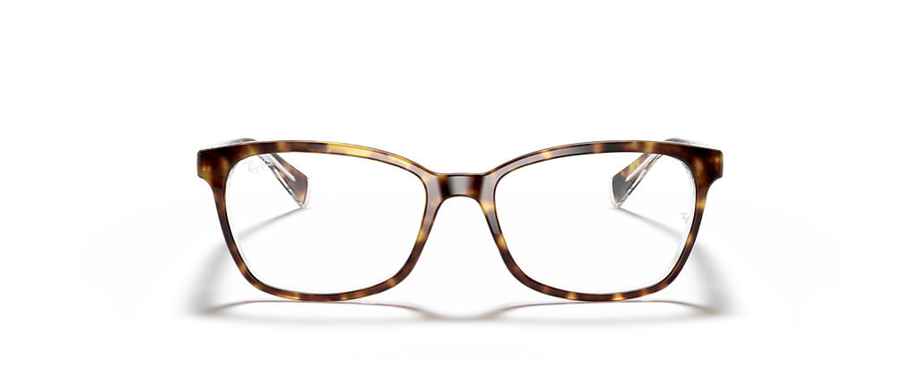 Ray-Ban RB5362 Optics Havana On Transparent Frames