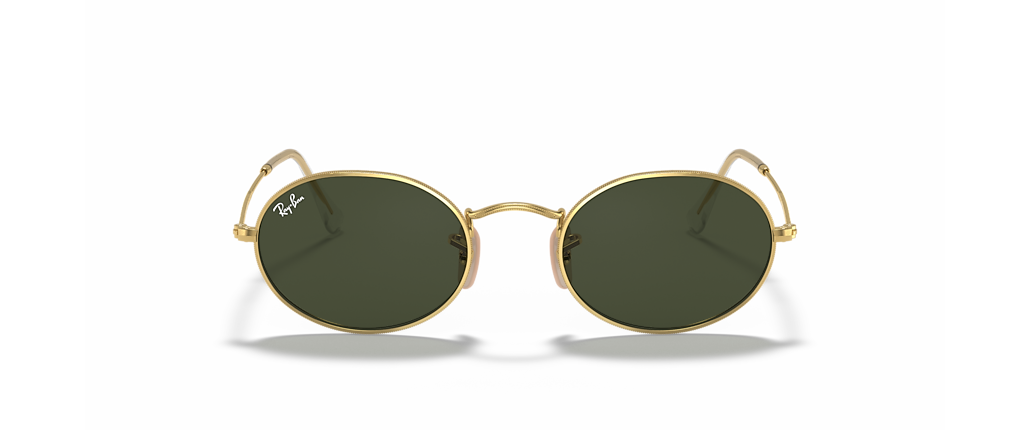 Ray-Ban RB3547 Oval Metal Arista Gold Sunglasses