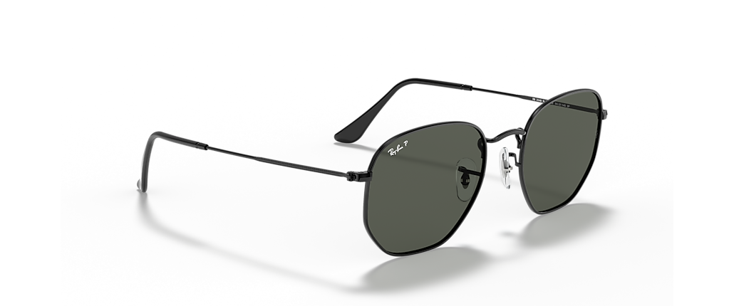 Ray-Ban RB3548N Hexagonal Flat Lenses Black Sunglasses