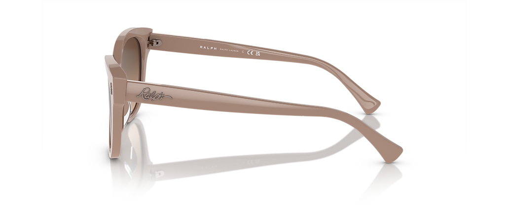 Ralph RA5305U Shiny Solid Beige Sunglasses