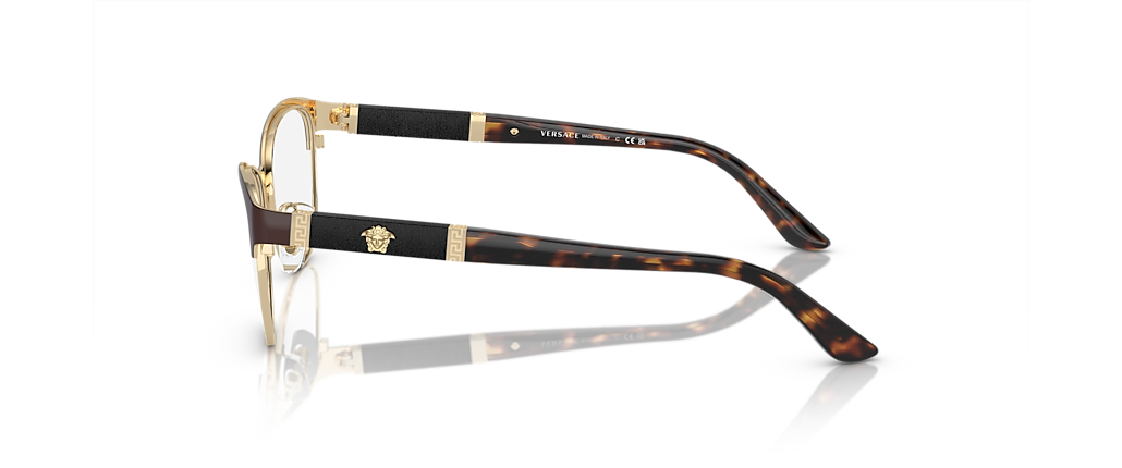 Versace VE1233Q Brown/Pale Gold Frames