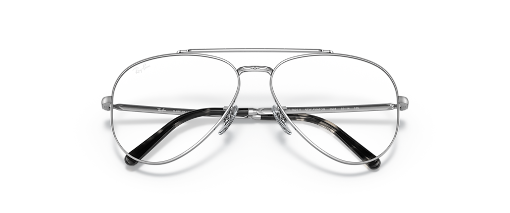 Ray-Ban RB3625V New Aviator Optics Silver Frames