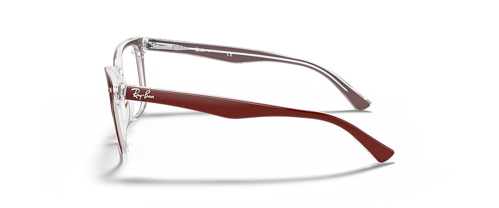 Ray-Ban RB5285 Optics Bordeaux On Transparent Frames