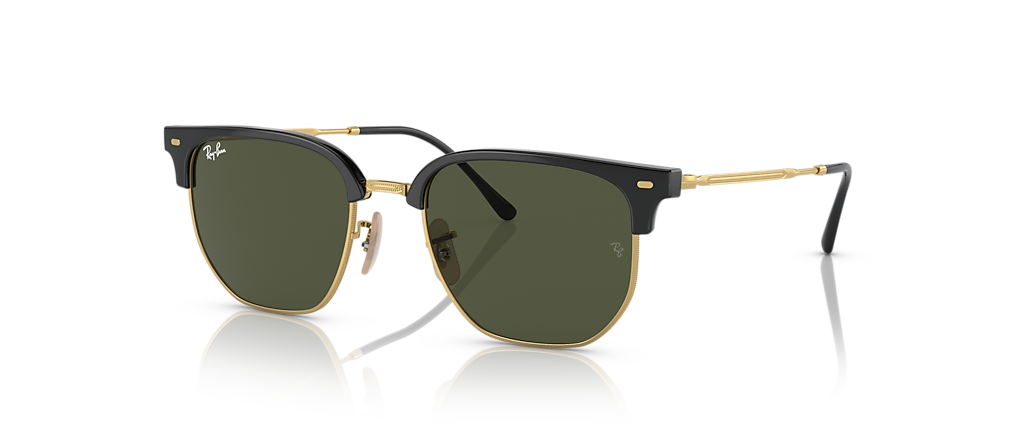 Ray-Ban RB4416 New Clubmaster Black On Gold Sunglasses