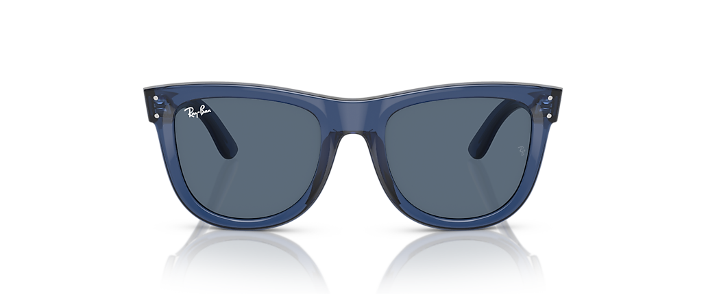 Ray-Ban RBR0502S Wayfarer Reverse Transparent Navy Blue Sunglasses