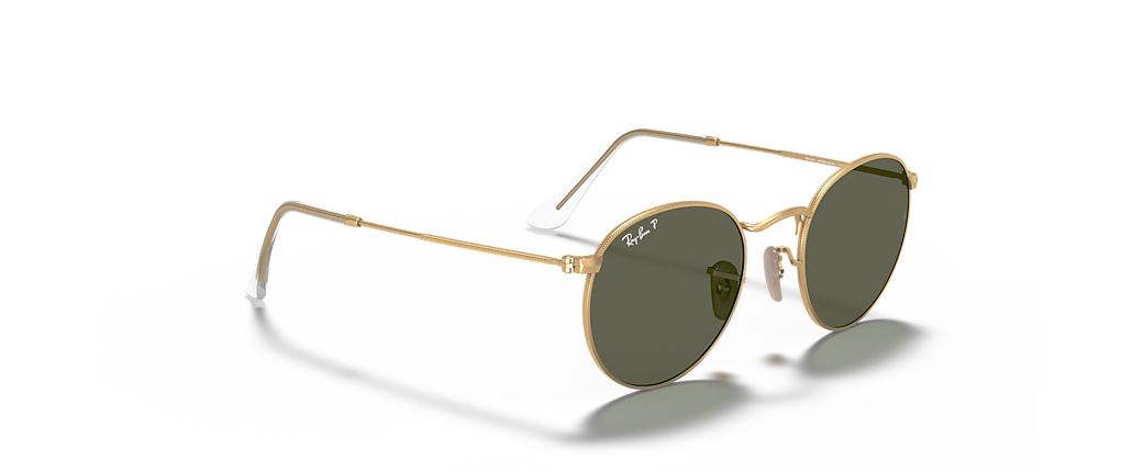Ray-Ban RB3447 Round Metal Gold Sunglasses