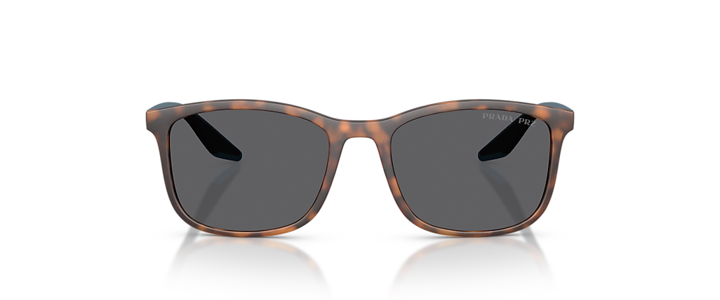 Prada Linea Rossa PS A08S Havana Rubber Sunglasses