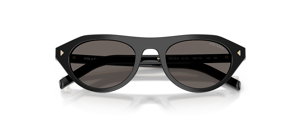 Prada PR B15S Black Sunglasses