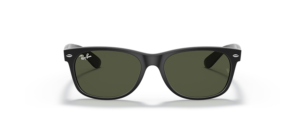 Ray-Ban RB2132F New Wayfarer Matte Rubber Black Sunglasses