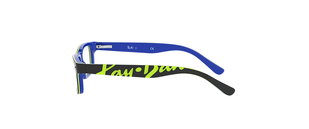 Ray-Ban RB1535 Optics Kids Dark Grey On Blue Frames