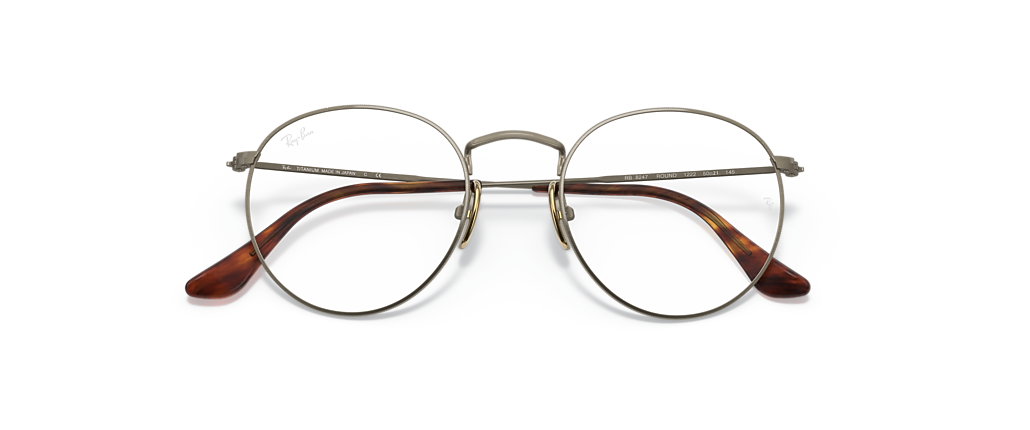 Ray-Ban RB8247V Round Titanium Optics Antique Gold Frames