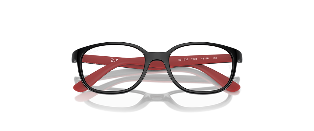 Ray-Ban RB1632 Optics Kids Bio-Based Black On Red Frames