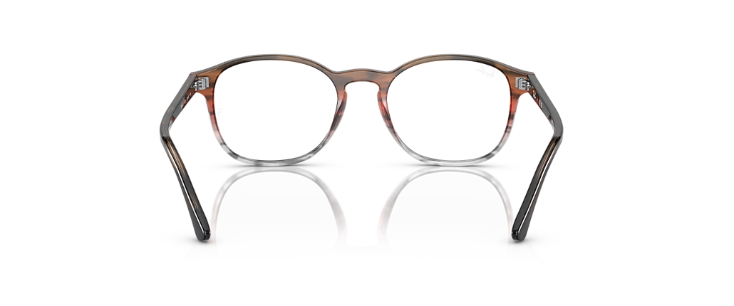 Ray-Ban RB5417 Optics Striped Brown & Red Frames