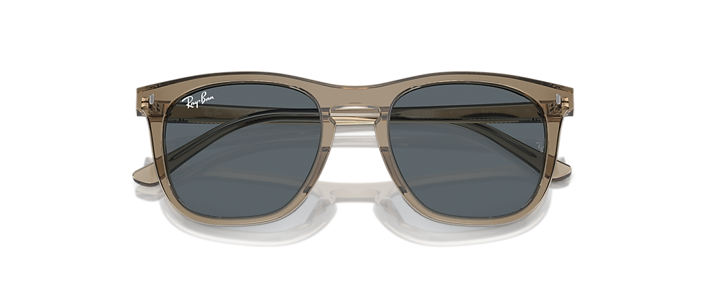 Ray-Ban RB2210F Transparent Brown Sunglasses