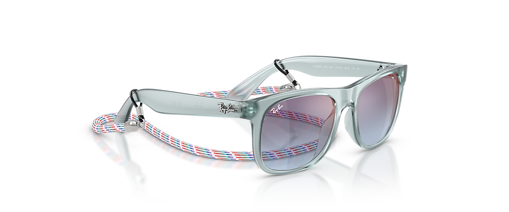 Ray-Ban RB9069S Justin Kids Summer Capsule Transparent Blue Sunglasses