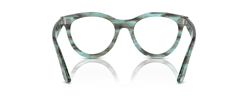 Ray-Ban RB2241V Wayfarer Way Optics Striped Transparent Green Frames