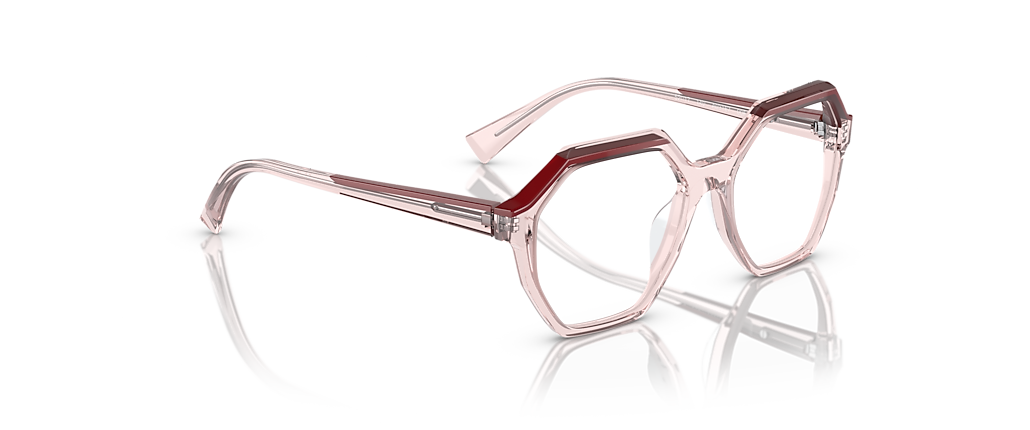 Alain Mikli A03167 Transparent Pink/Burgundy Frames