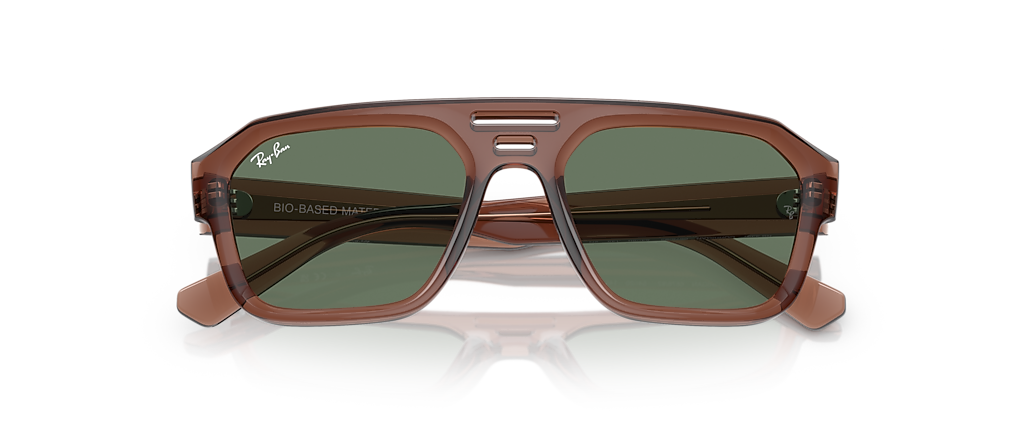 Ray-Ban RB4397 Corrigan Bio-Based Transparent Brown Sunglasses