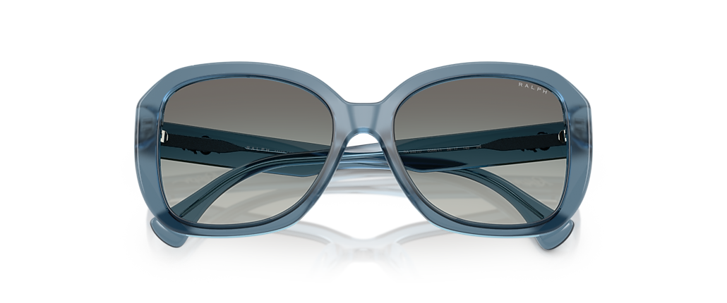 Ralph RA5321U Shiny Transparent Blue Milky Sunglasses