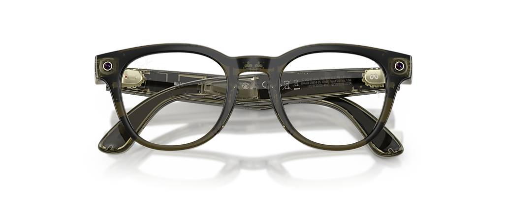 Ray-Ban Ray-Ban Meta (Gen 2) Scriber Optics Transparent Dark Olive Ray-Ban Meta Smart Glasses