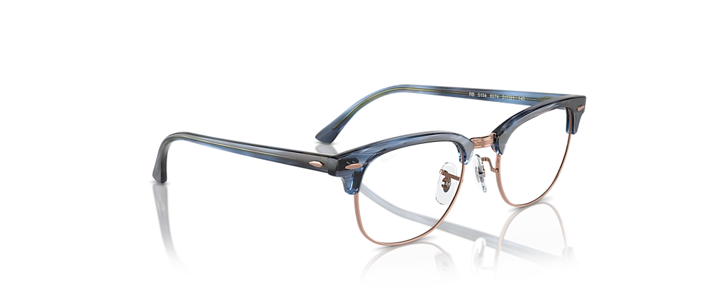 Ray-Ban RB5154 Clubmaster Optics Striped Blue Frames