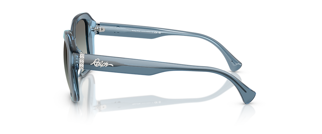 Ralph RA5321U Shiny Transparent Blue Milky Sunglasses