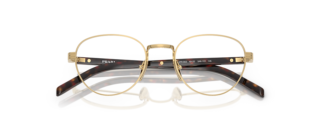 Prada PR B53V Gold Frames