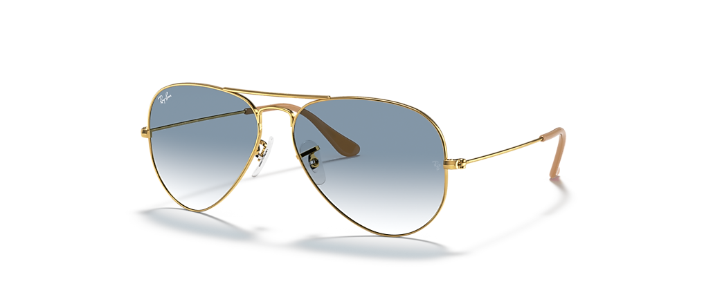 Ray-Ban RB3025 Aviator Gradient Arista Gold Sunglasses