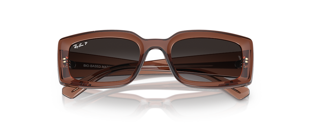 Ray-Ban RB4395 Kiliane Bio-Based Transparent Brown Sunglasses
