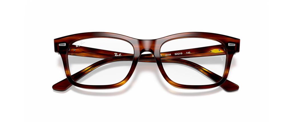 Ray-Ban RB5383 Burbank Optics Striped Red Havana Frames