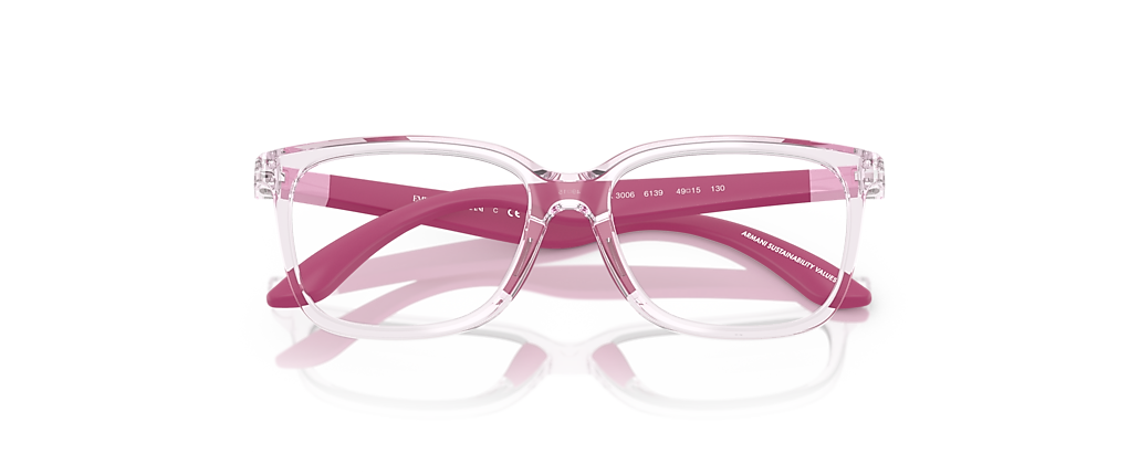 Emporio Armani EK3006 Shiny Transparent Pink Frames