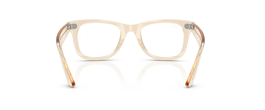Ray-Ban RB4340V Wayfarer Ease Optics Transparent Nude Frames
