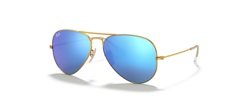 Ray-Ban RB3025 Aviator Flash Lenses Gold Sunglasses