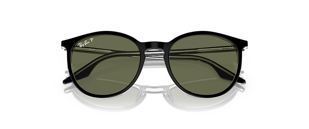 Ray-Ban RB2204F Black On Transparent Sunglasses