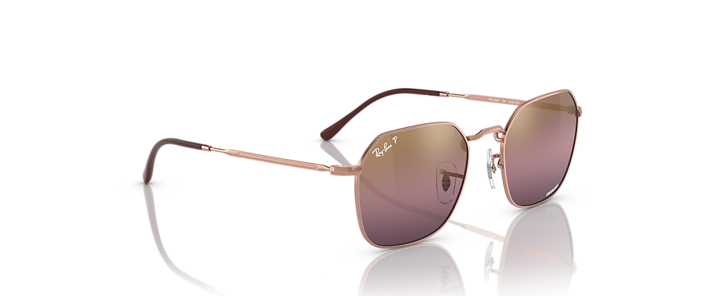 Ray-Ban RB3694 Jim Polarized+ Lenses Rose Gold Sunglasses