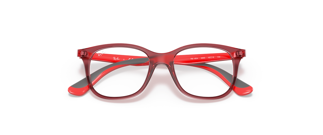 Ray-Ban RB1604 Optics Kids Transparent Red Frames