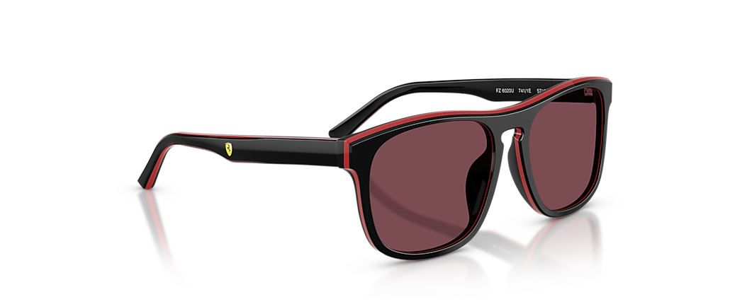 Scuderia Ferrari FZ6020U Shiny Black/Red/Black Sunglasses