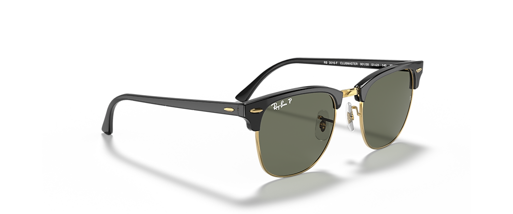 Ray-Ban RB3016F Clubmaster Classic Black Sunglasses