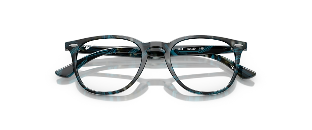 Ray-Ban RB7159F RB7159 Optics Transparent Fantasy Brown & Yellow Frames