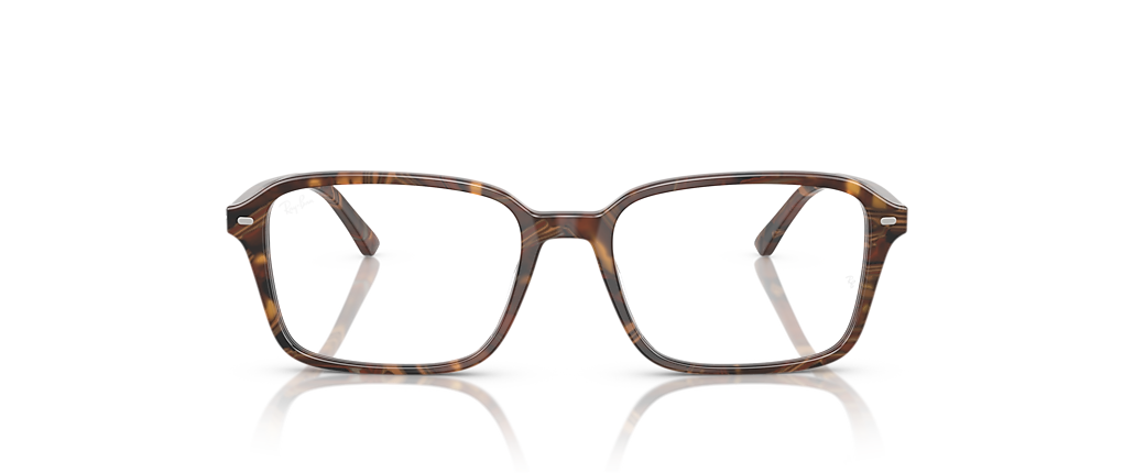 Ray-Ban RB5431 Raimond Optics Transparent Fantasy Brown & Yellow Frames
