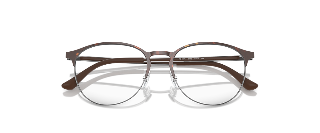 Ray-Ban RB6375 Optics Havana On Gunmetal Frames