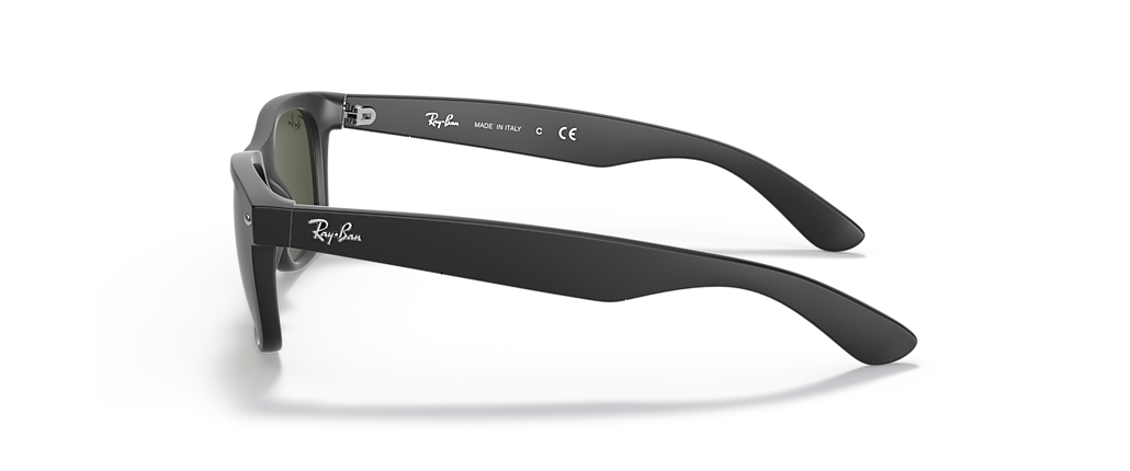 Ray-Ban RB2132F New Wayfarer Matte Rubber Black Sunglasses