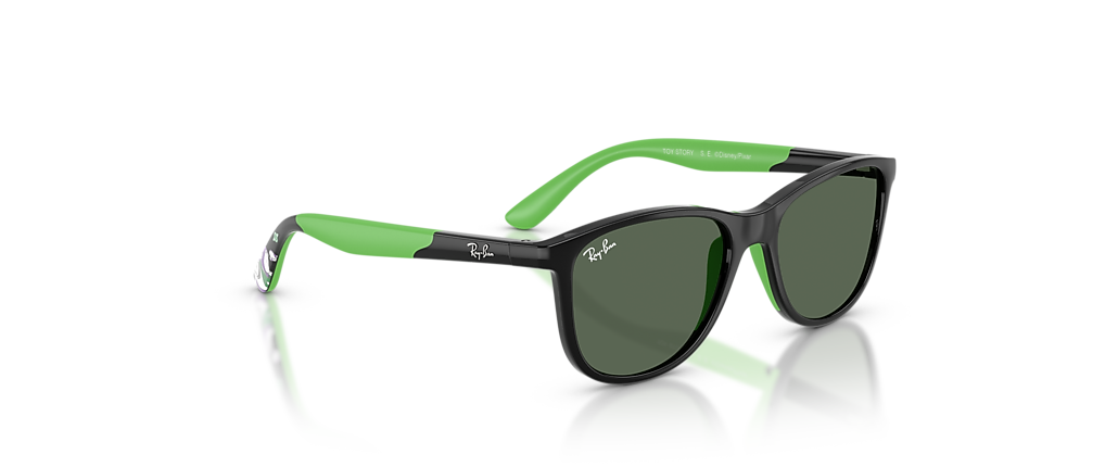 Ray-Ban RB9077S Ray-Ban Disney - Toy Story Sun Kids Black & Rubber Green Sunglasses