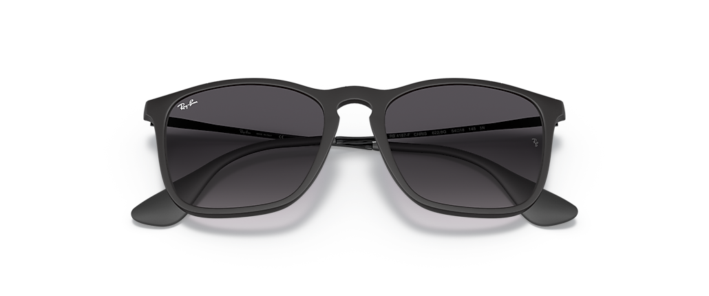 Ray-Ban RB4187F Chris Rubber Black Sunglasses
