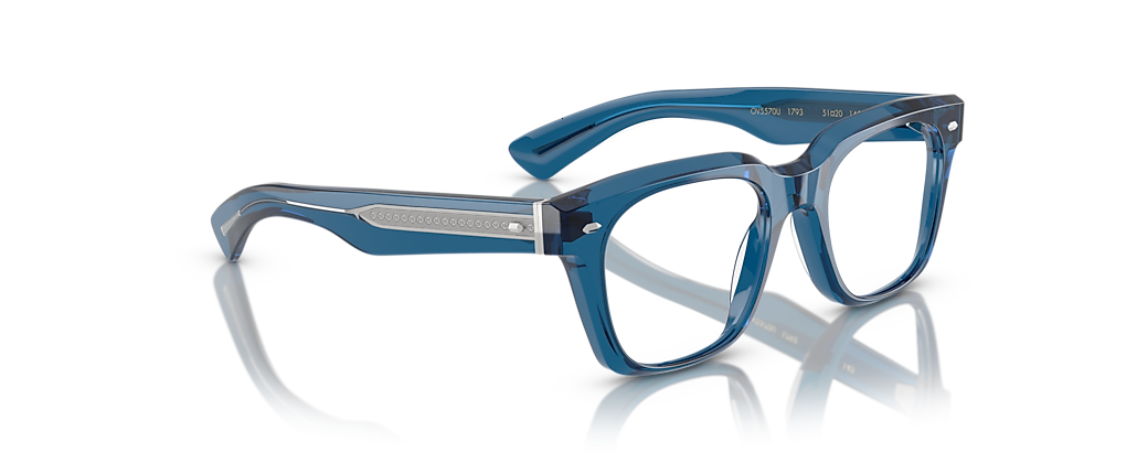 Oliver Peoples OV5570U Alfrey 18k Translucent Blue Frames