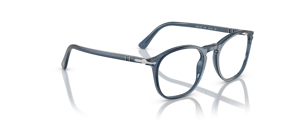 Persol PO3007VM Transparent Denim Blue Frames