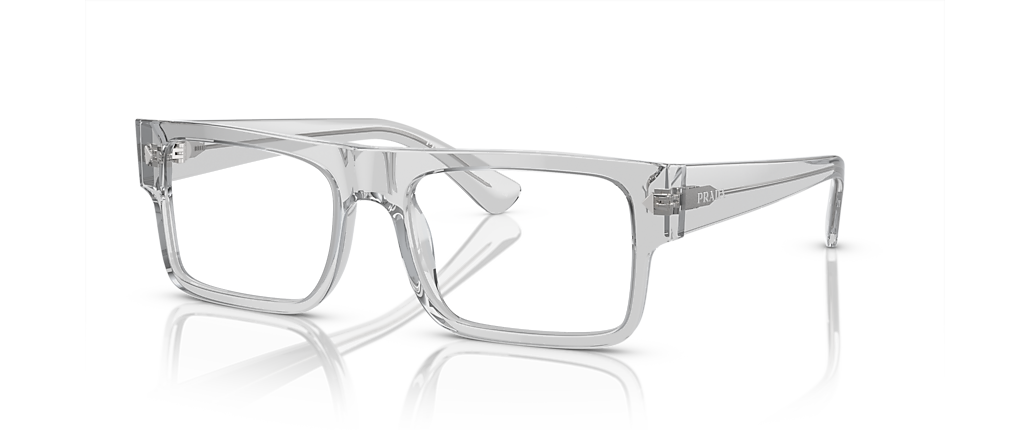 Prada PR A01V Transparent Grey Frames